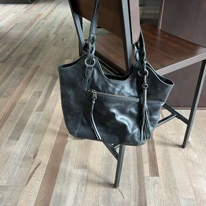Black leather The Sak purse